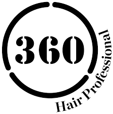 360 hair professional logo