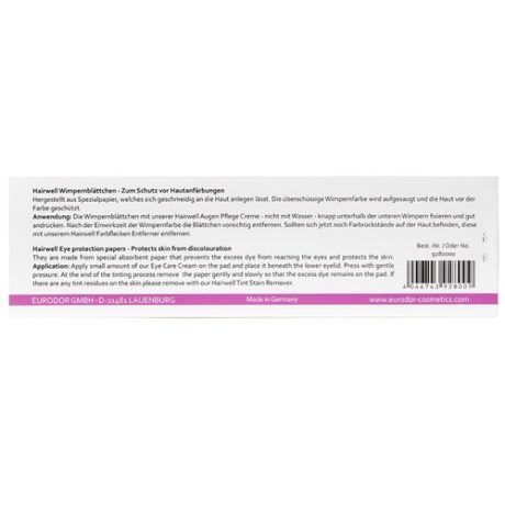 Hairwell Eyelash Eyebrow Tinting Application Papers 2