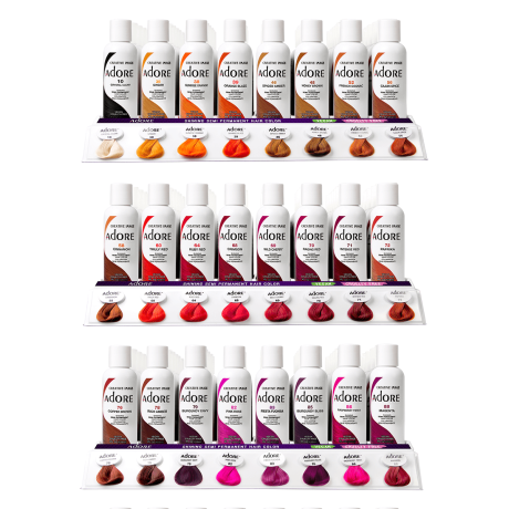 adore hair dye colour chart
