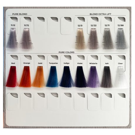 echos colour chart - blonde extra lift