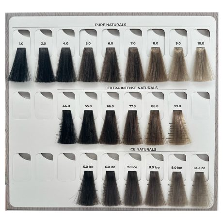 echos colour chart - pure natural