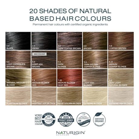 naturigin hir colour chart