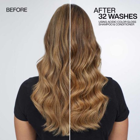 redken acidic color gloss before after