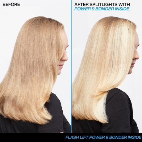 redken flash lift power 9 bonder inside before and after