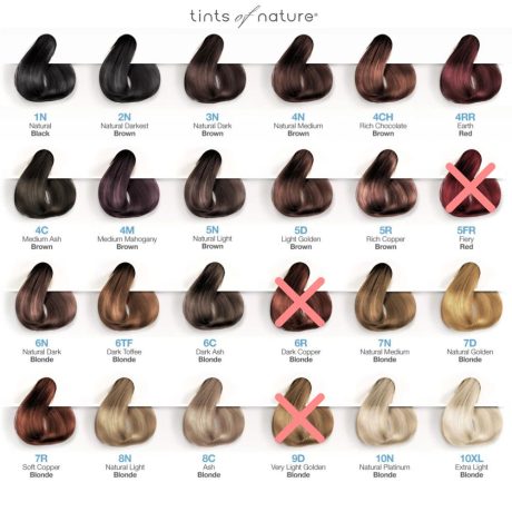 tints of nature permanent colour chart